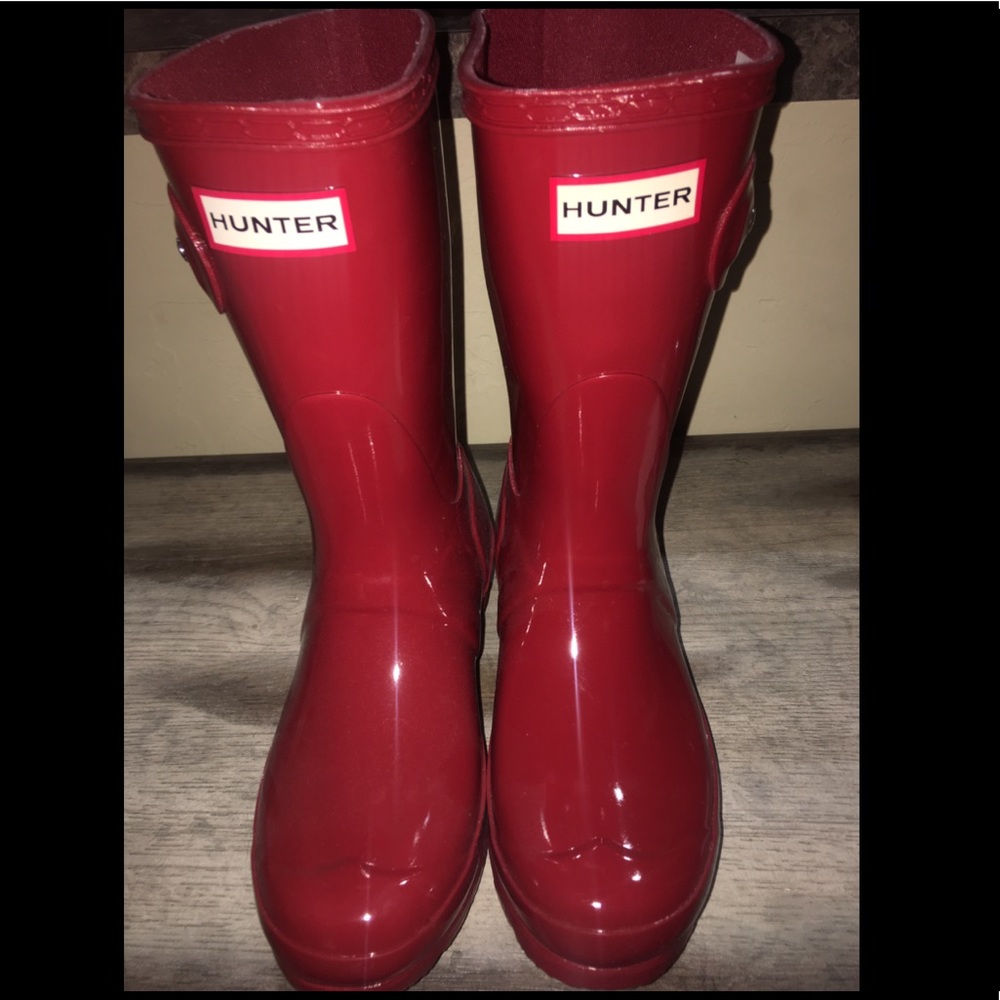 Hunter High Gloss Boots (Short)